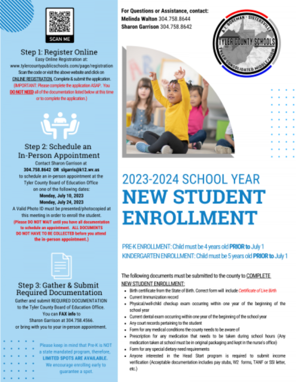 Photo for Tyler County Schools 23-24 Year Enrollment
